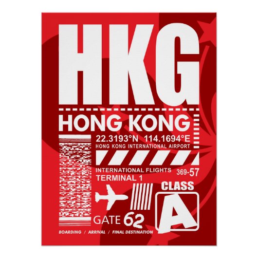 HKG香港空港 ポスター (正面)