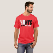 HKNYCのロゴのワイシャツ Tシャツ (正面フル)