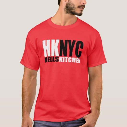 HKNYCのロゴのワイシャツ Tシャツ (正面)