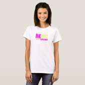 HKNYCの黄色およびピンク Tシャツ (正面フル)