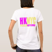 HKNYCの黄色およびピンク Tシャツ (裏面)