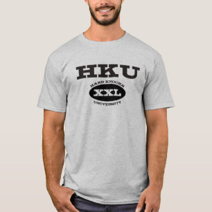 HKUの懸命は大学Tシャツをたたきます Tシャツ