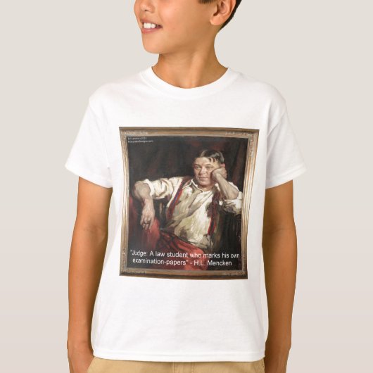 HLメンケングラフィック&引用文オンジャッジ Tシャツ (正面)