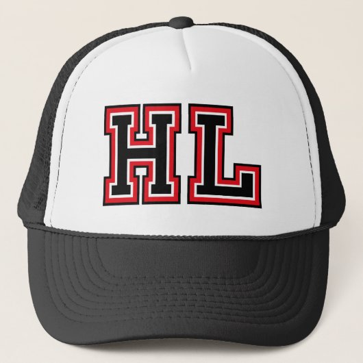 'HL' モノグラム キャップ (正面)