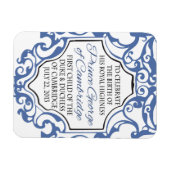 HLH Prince George Blue/白スクロール マグネット (横)