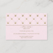 HLuxury Feminine Crown Pink Candle Care 名刺 (裏面)