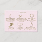 HLuxury Feminine Crown Pink Candle Care 名刺 (正面)