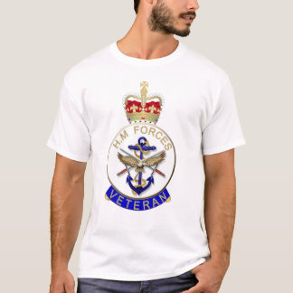 HMの強制退役軍人バッジ。イギリス退役軍人。 Tシャツ