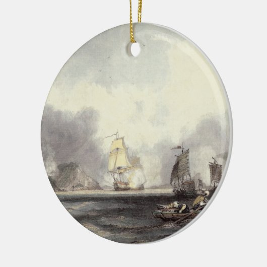 HMはねり粉を渡すImogeneおよびAndromacheを出荷します セラミックオーナメント (左)