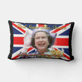 HMエリザベス女王二世の60周年記念 ランバークッション (裏面)