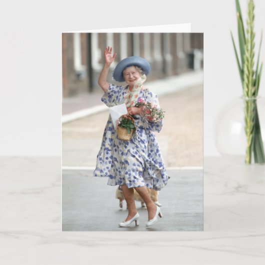 HMエリザベス女王女王母1988年 カード (正面)