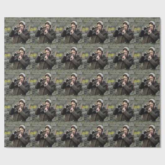 HMクイーンエリザベスカメラスマイル! ラッピングペーパー (フラット)