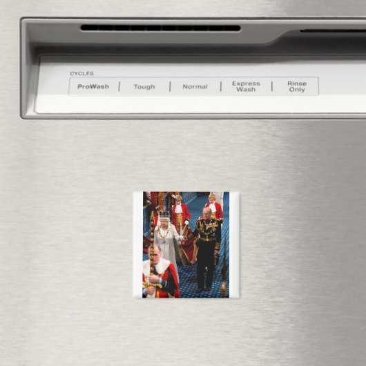 HMクイーンエリザベス2世とエディンバラロ公爵 マグネット (インサイチュ (食洗機))