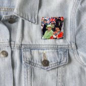 HMクイーンエリザベス – エディンバラ公 缶バッジ (インサイチュ)