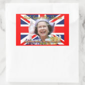 HMクイーンエリザベスIIダイヤモンドジュビリー 長方形シール (バッグ)