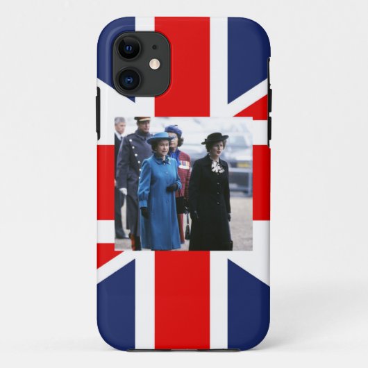 HMクイーンエリザベスIIマーガレットサッチャー Case-Mate iPhoneケース (裏面)
