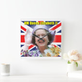 HMクイーンエリザベスII スクエア壁時計 (ホーム)