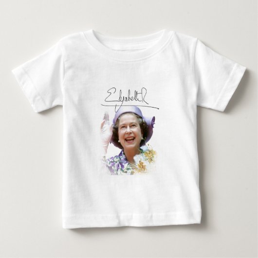 HMクイーンエリザベスII ベビーTシャツ (正面)