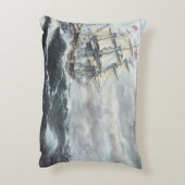 HMフリゲート艦GuerriereのためのUSS憲法の頭部 アクセントクッション (裏面(縦))