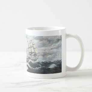 HMフリゲート艦GuerriereのためのUSS憲法の頭部 コーヒーマグカップ