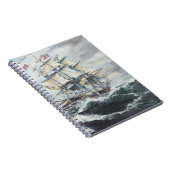 HMフリゲート艦GuerriereのためのUSS憲法の頭部 ノートブック (右側)