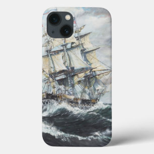 HMフリゲート艦GuerriereのためのUSS憲法の頭部 iPhone 13ケース