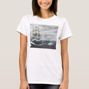 HMフリゲート艦GuerriereのためのUSS憲法の頭部 Tシャツ