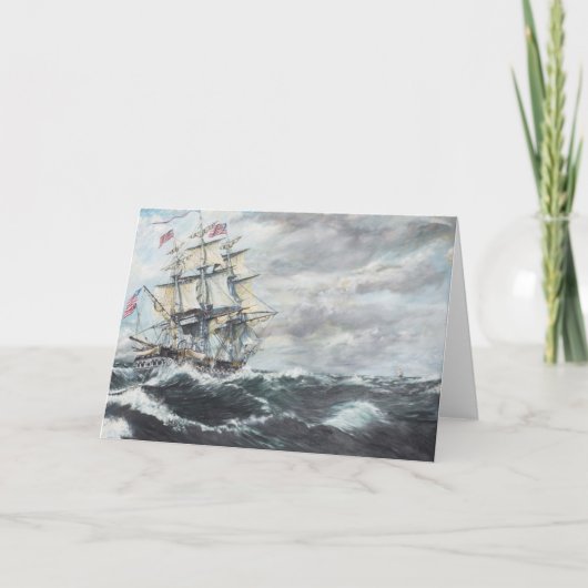 HMフリゲート・ゲリエールに向けて、米国憲法が シーズンカード (正面)