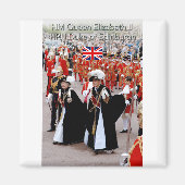 HM女王とHRHプリンス·フィリップ マグネット (正面)