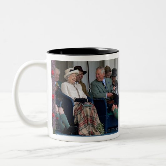 HM Queen Elizabeth IIとHLH Prince Charles 2014 ツートーンマグカップ (左)