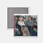 HM Queen Elizabeth IIとHLH Prince Charles 2014 マグネット (正面/裏面)