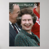HM Queen Elizabeth II Windsor 1986 ポスター (正面)
