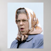 HM Queen Elizabeth II Windsor 1990 ポスター (正面)