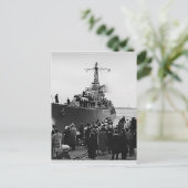 HMCSノートカ離れのハリファックスで韓国 ポストカード (スタンド正面)