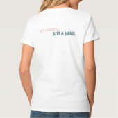 HME T-shirt: Not a Handout, Just a Hand | Modern Tシャツ (裏面)