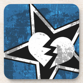 HMGの堅いプラスチック飲み物用コースター(6、青い) コースター