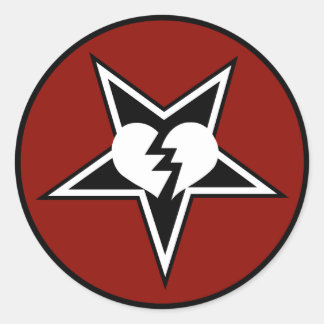 HMGステッカー（6、赤） ラウンドシール