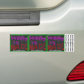 Hmmmはい バンパーステッカー (車上)