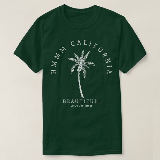 Hmmmカリフォルニア美しいロイドクリスマス Tシャツ (デザイン正面)