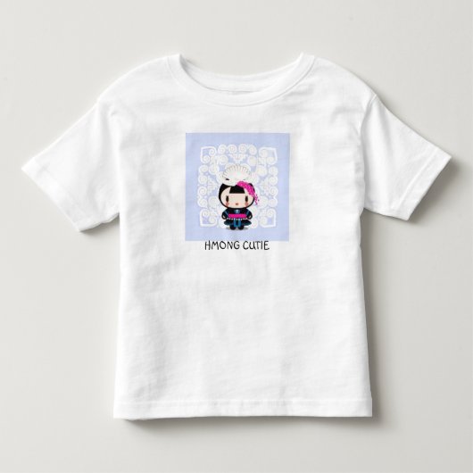 hmongのかわいこちゃん トドラーTシャツ (正面)