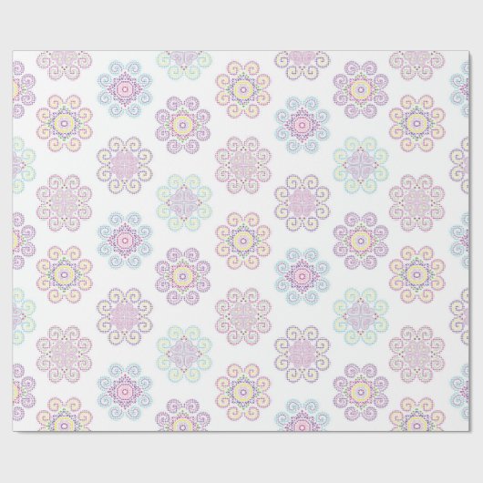 Hmong明インスパイアるい色(X-Large)デザイン ラッピングペーパー (フラット)