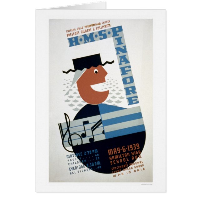 HMSのエプロンのミュージカル1939 WPA (正面)