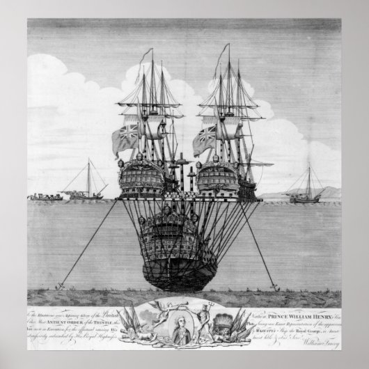 HMSのサルベージの試み王室の ポスター (正面)