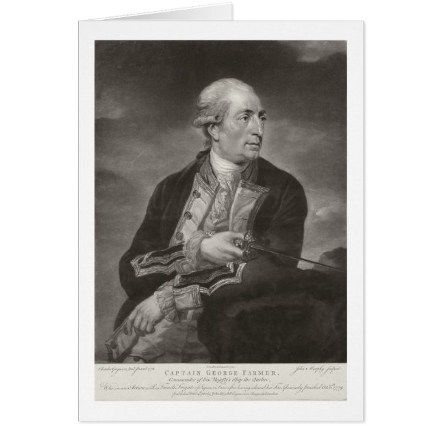 HMSのジョージの農家の(1732-79年の)大尉のポートレート (正面)