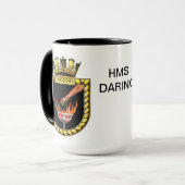 HMSの敢えてすることのバッジ マグカップ (正面左)