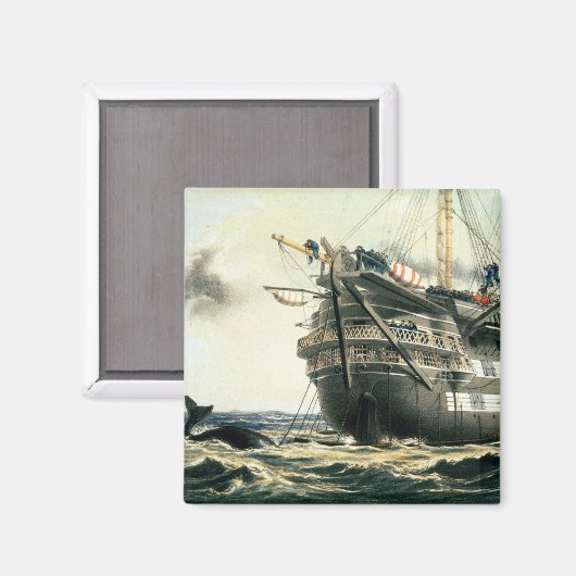 HMSアガメムノーンがオリジナル大西洋ケーブルを敷設し マグネット (正面/裏面)