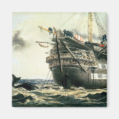 HMSアガメムノーンがオリジナル大西洋ケーブルを敷設し マグネット (正面)