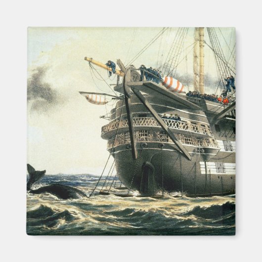 HMSアガメムノーンがオリジナル大西洋ケーブルを敷設し マグネット (正面)