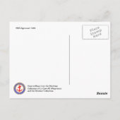 HMSアジンコート1865 ポストカード (裏面)