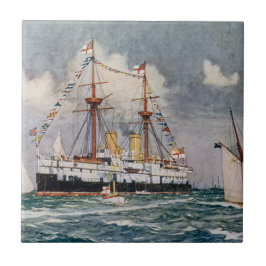HMSインフレキシブル装甲艦 戦艦 1876 タイル